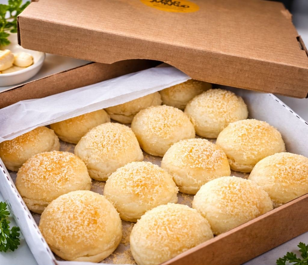 Caixa de pãezinhos delícia